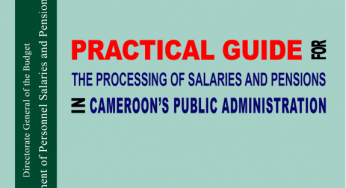 Pratical guide for the processing of salaries and pensions in cameroon’s public administration