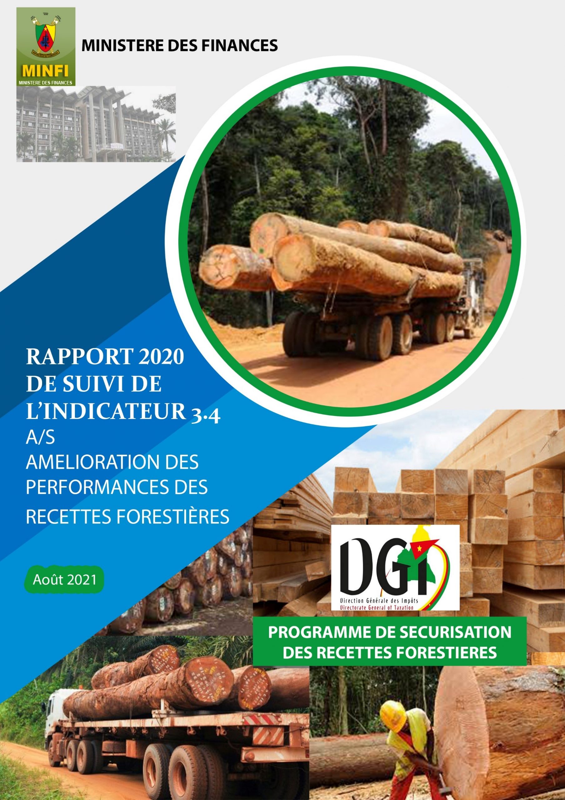 RAPPORT 2020 DE SUIVI DE L'INDICATEUR 3.4 A/S AMELIORATION DES RECETTES FORESTIERES AOUT 2021