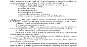 Loi N° 092/007 régissant les rapports de travail entre les travailleurs et les employeurs