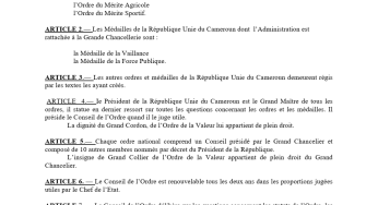 ORDONNANCE N° 72/24 PORTANT REORGANISATION DES ORDRES NATIONAUX