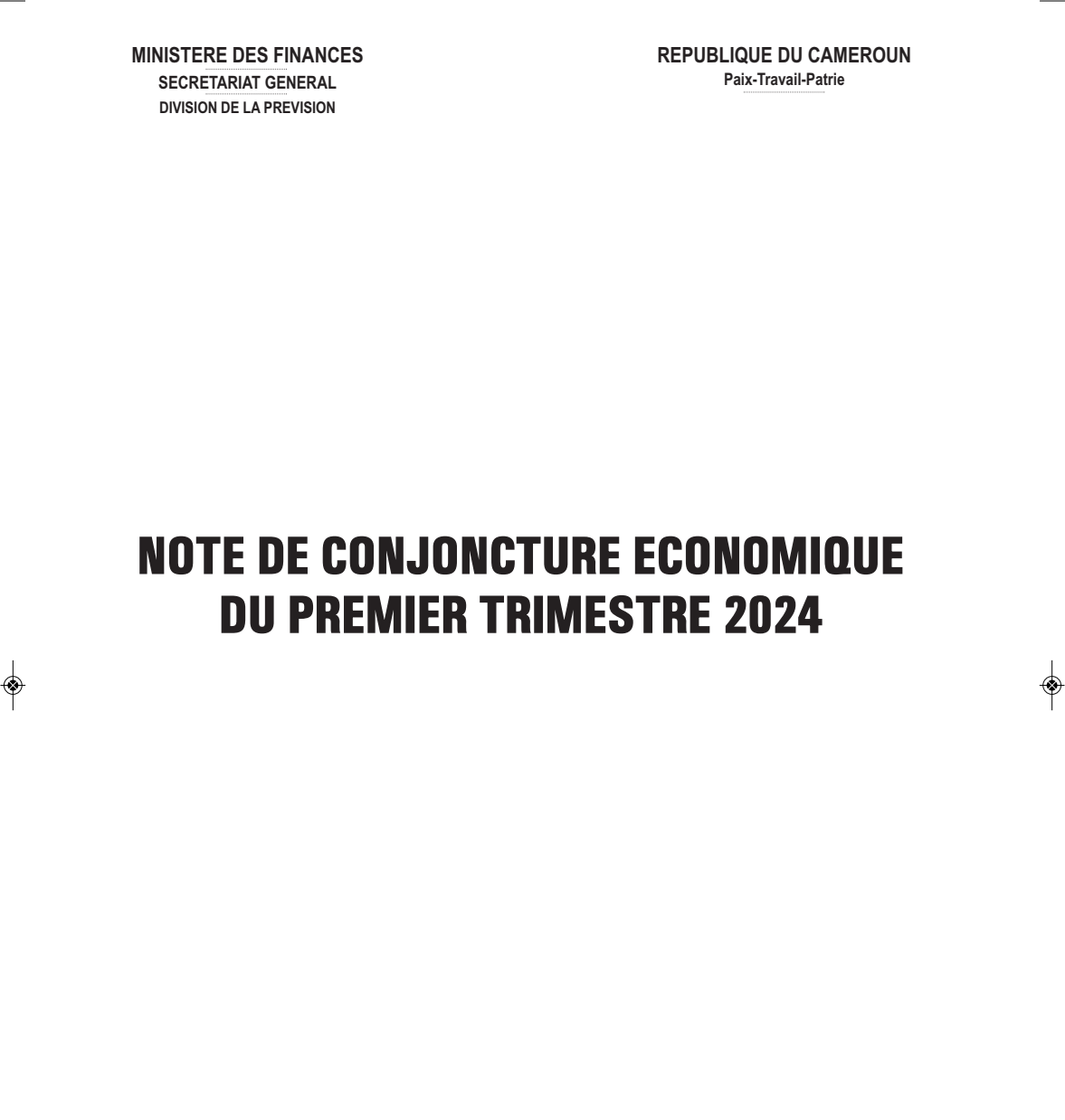 Note de conjoncture économique du premier trimestre 2024 au format pdf