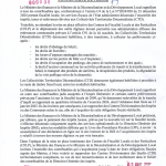 COMMUNIQUE DE PRESSE RELATIF A LA FISCALITE LOCALE