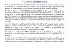 Texte portant appel à candidature relatif à la sélection d'experts financiers pour la constitution et la tenue au Ministère des Finances d'une liste de potentiels mandataires assignables aux établissements de microfinance en difficulté.