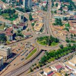 Vue aérienne d'une partie de la ville de Yaoundé, capitale politique du Cameroun