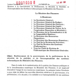 Gouvernance et Sécurité SI : Lettre-Circulaire du Ministre des Finances (MINFI) du 19 août 2026